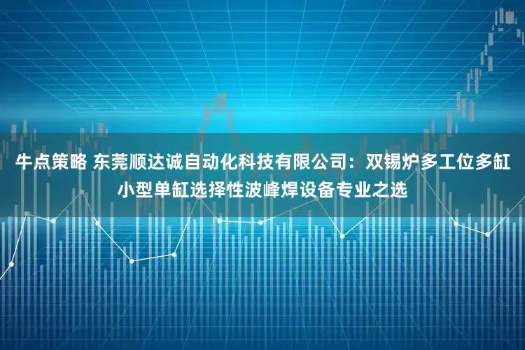 牛点策略 东莞顺达诚自动化科技有限公司：双锡炉多工位多缸小型单缸选择性波峰焊设备专业之选